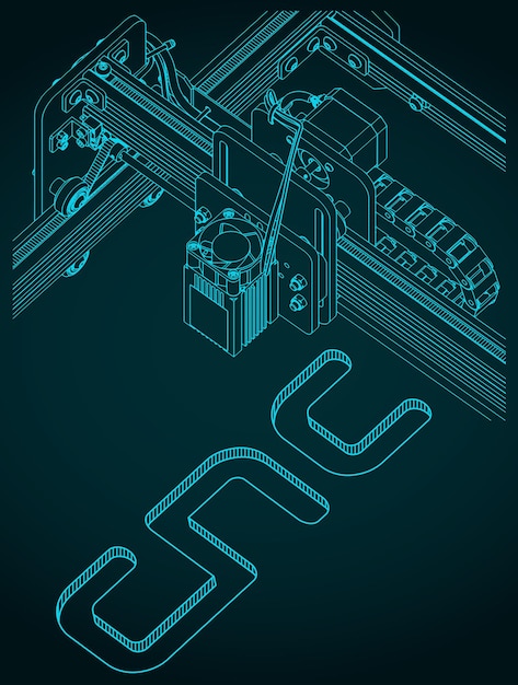 CNC router illustration