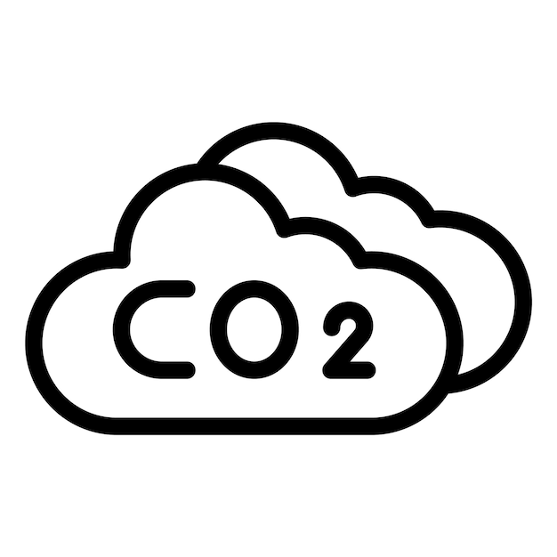 Co2 cloud Vector Icon Design Illustration