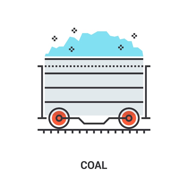 Coal icon concept