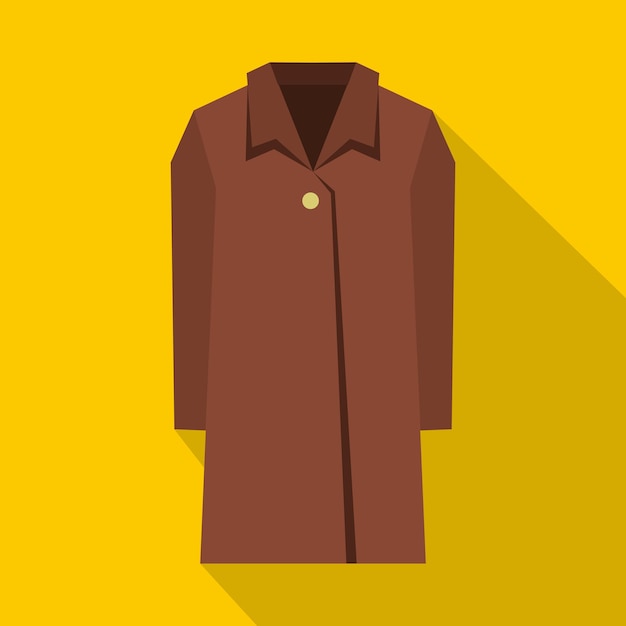 Coat icon Flat illustration of coat vector icon for web