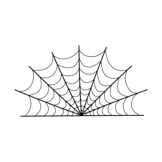 Cobweb in doodle style