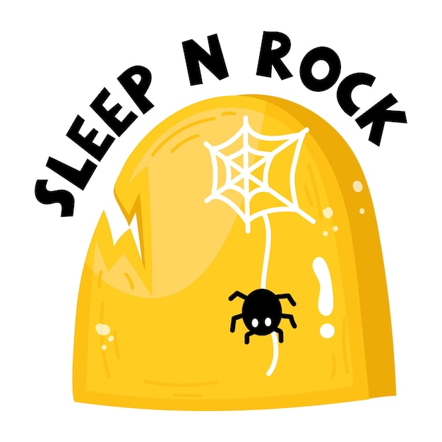 A cobweb flat sticker icon design