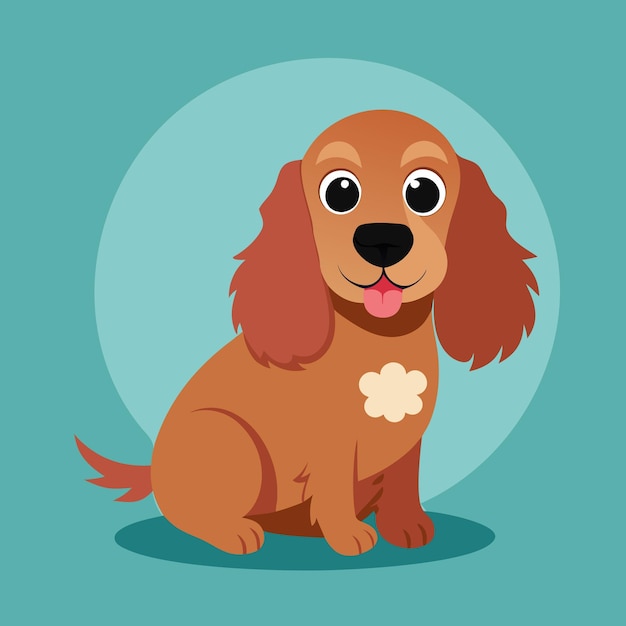 Cocker spaniel dog vector graphic