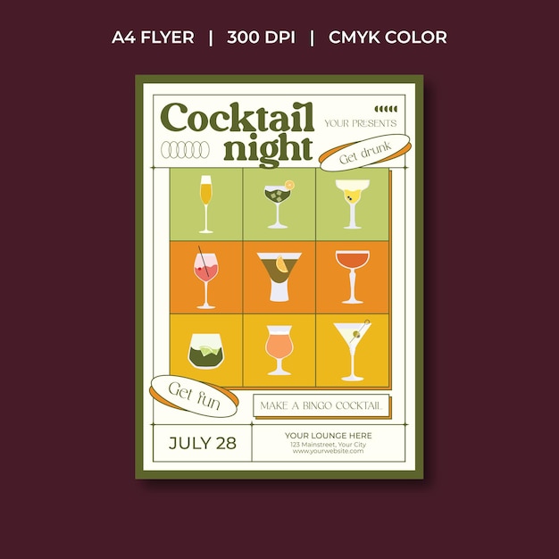 Cocktail Night Flyer