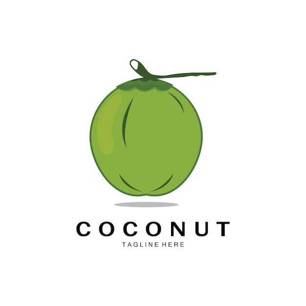 Coconut logo design template illustration vector