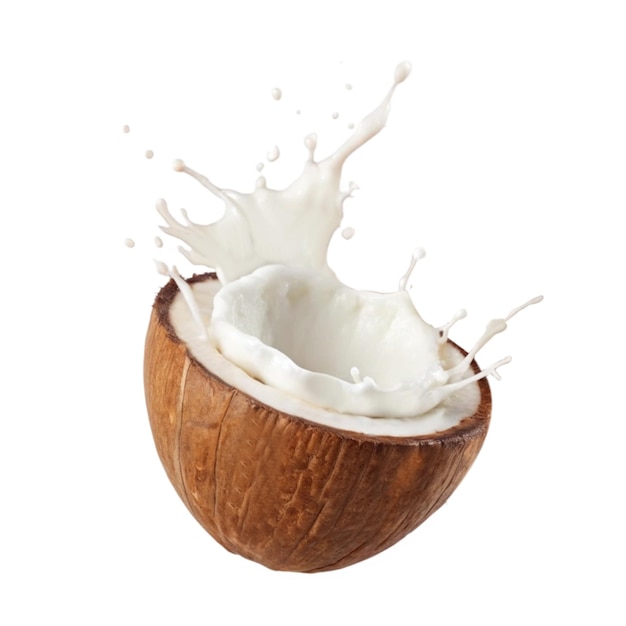 Vector coconut milk splash