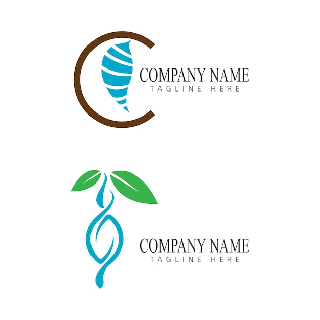 Cocoon illustration logo vector design