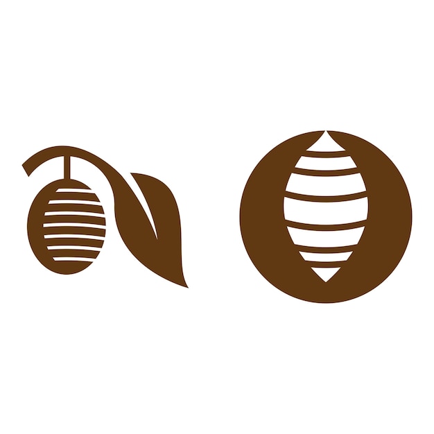 Cocoon illustration logo vector design