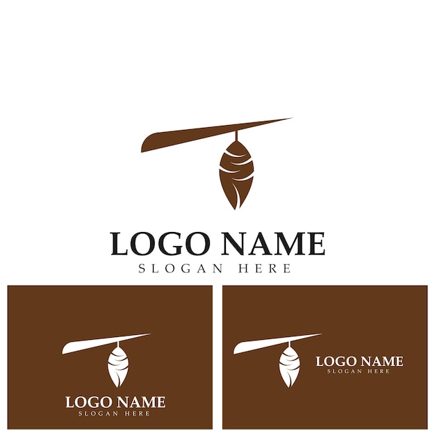 Cocoon logo template vector icon illustration design