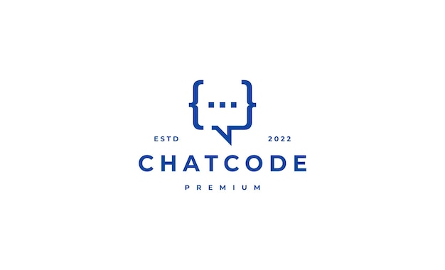 Code Chat Talk Logo Design Template