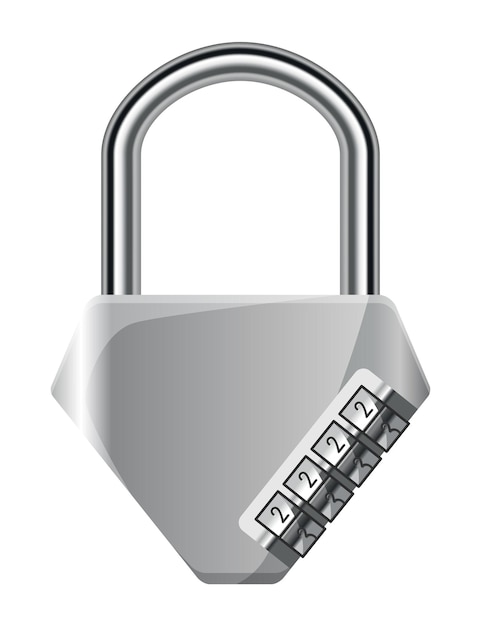 Code padlock Lock with combination password code Privacy number password entry Safeguard and protection concept Safety symbol