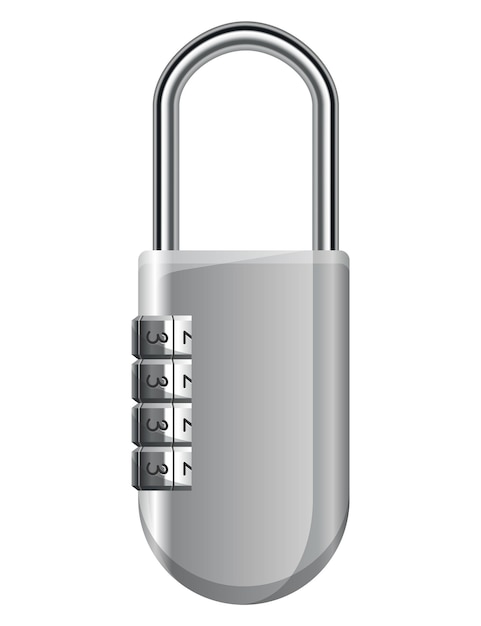 Code padlock Lock with combination password code Privacy number password entry Safeguard and protection concept Safety symbol