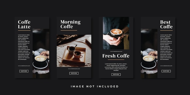 Coffe instagram stories template