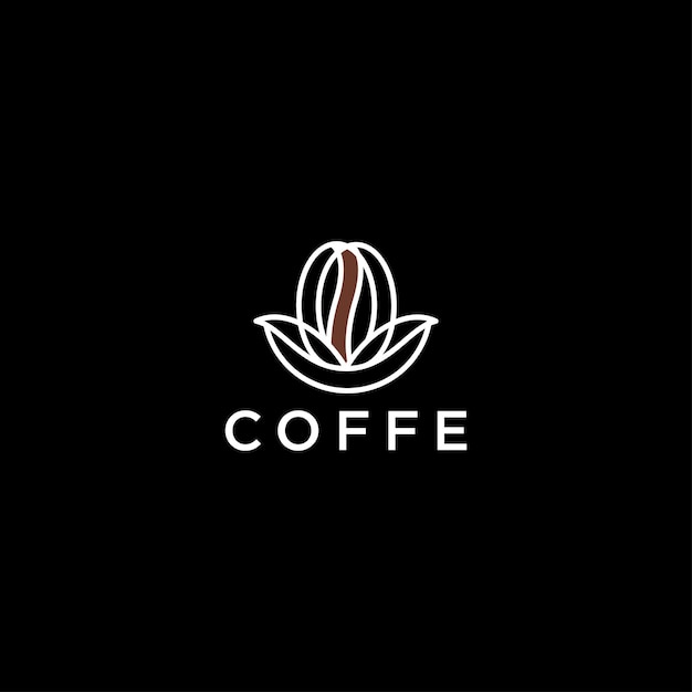 Coffe logo design icon template