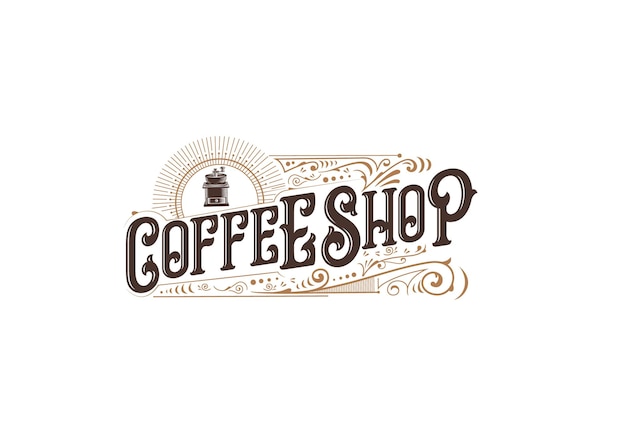 coffe shop retro vintage logo