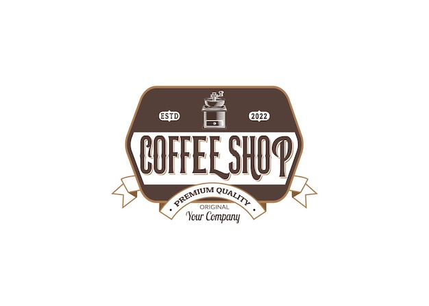 coffe shop retro vintage logo