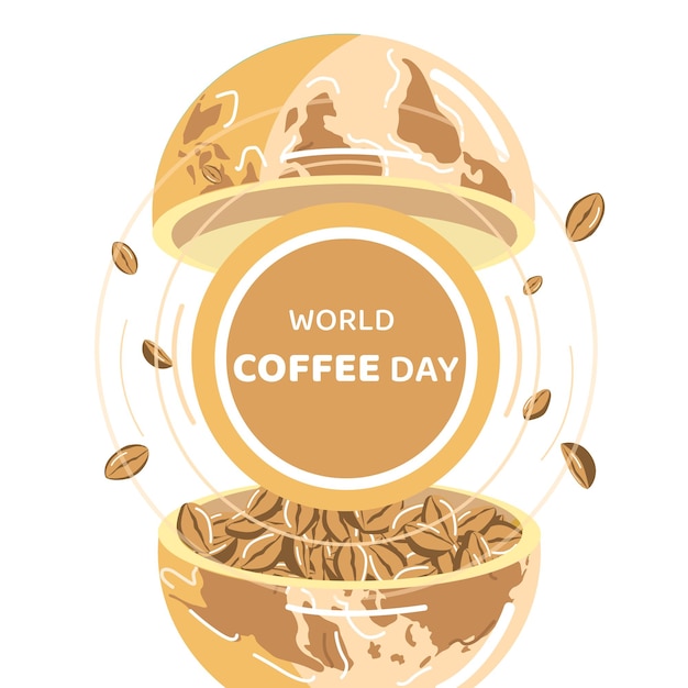 Coffee banner for world coffee international day