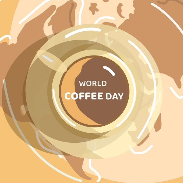 Coffee banner for world coffee international day