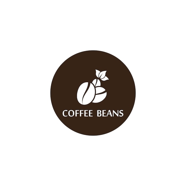 Coffee bean icon vector