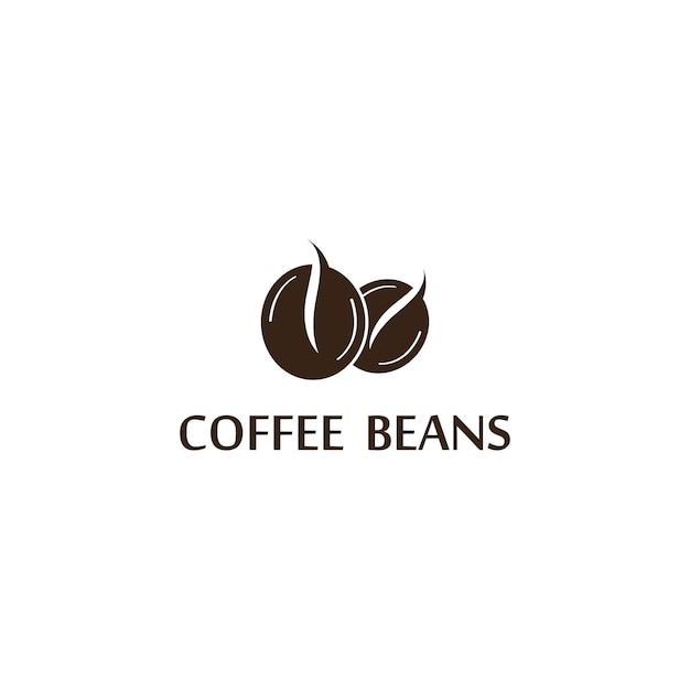 Coffee bean icon vector