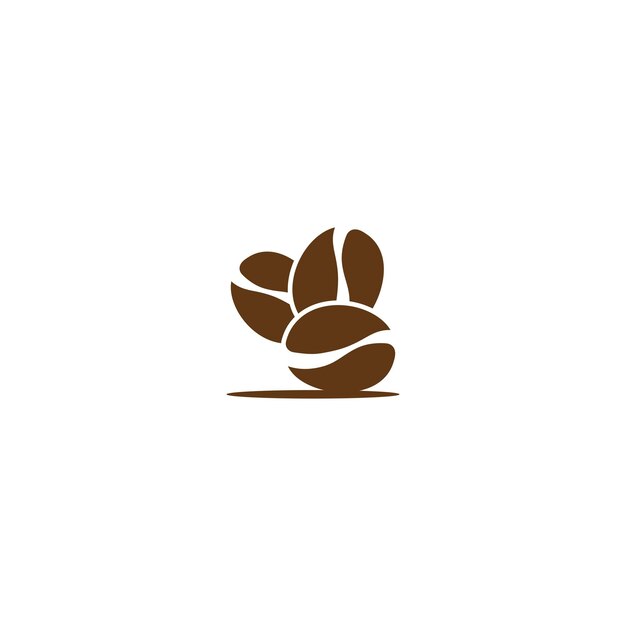 Coffee bean icon vector