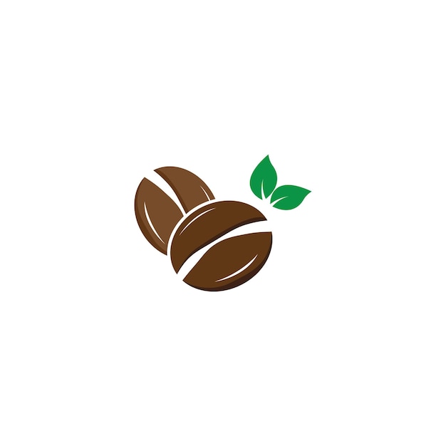 Coffee bean icon vector