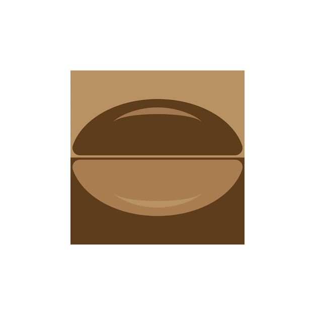 Coffee bean icon vector