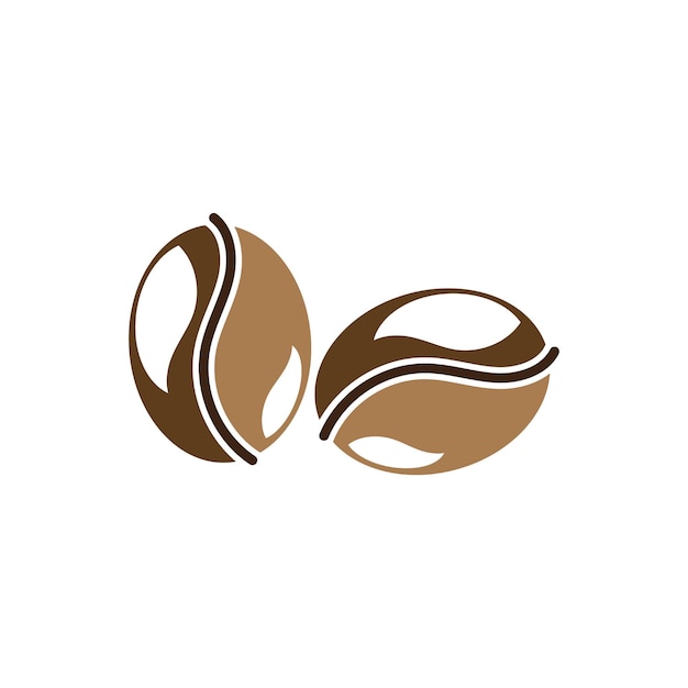 Coffee bean icon vector