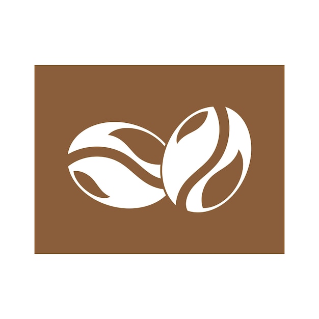 Coffee bean icon vector