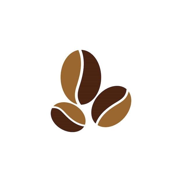 Coffee bean icon vector