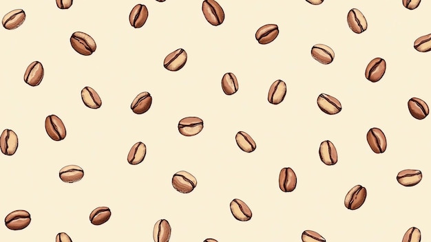 Coffee Bean Pattern Design