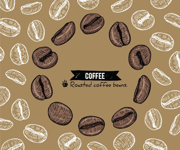  Coffee beans background 