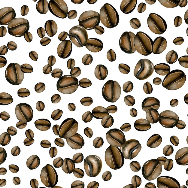 coffee beans pattern