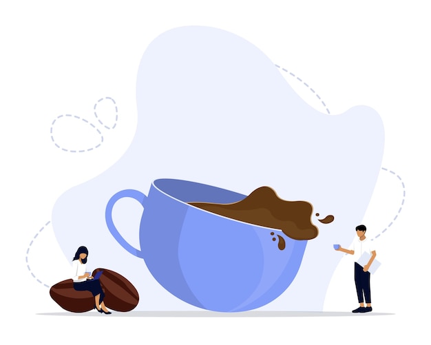 Coffee break concept illustration