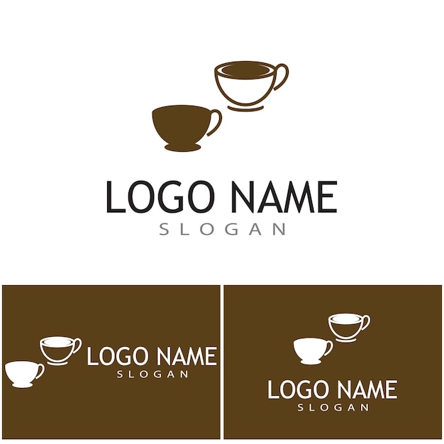 Coffee cup Logo Template vector icon design