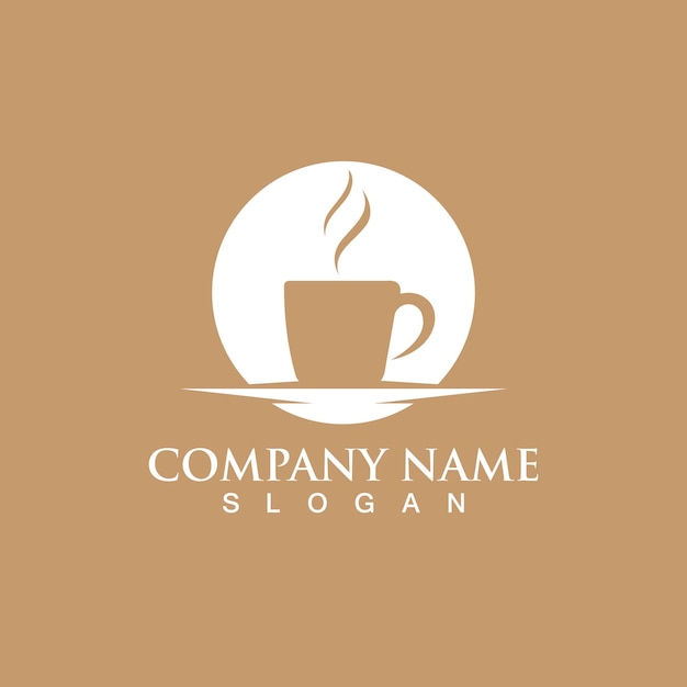 Coffee cup Logo Template vector icon design