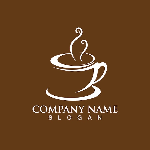 Coffee cup Logo Template vector icon design