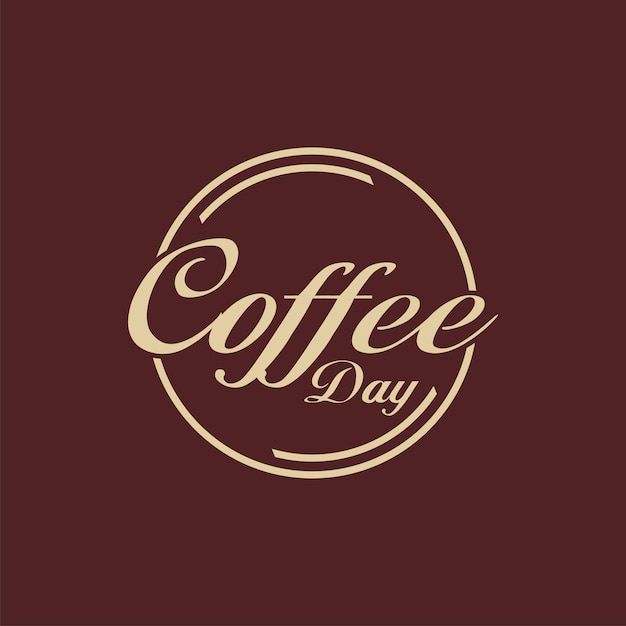 coffee day badge logo design