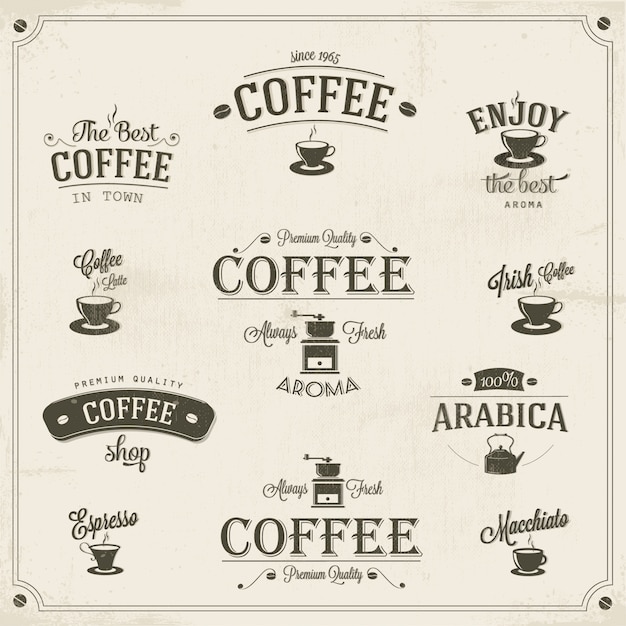 Coffee design set