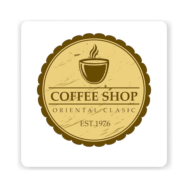 coffee drink food restaurant logo editable