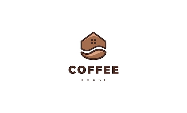 Coffee Home House Logo Design Template