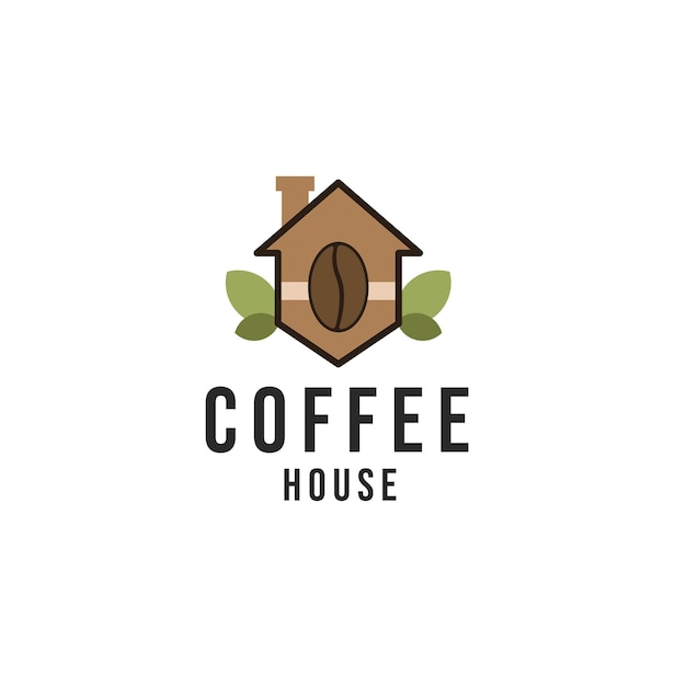 Coffee house icon logo design