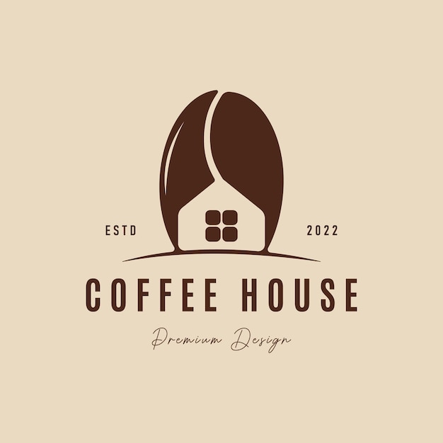 Vector coffee house logo design simple coffee shop logo vector illustration design graphic