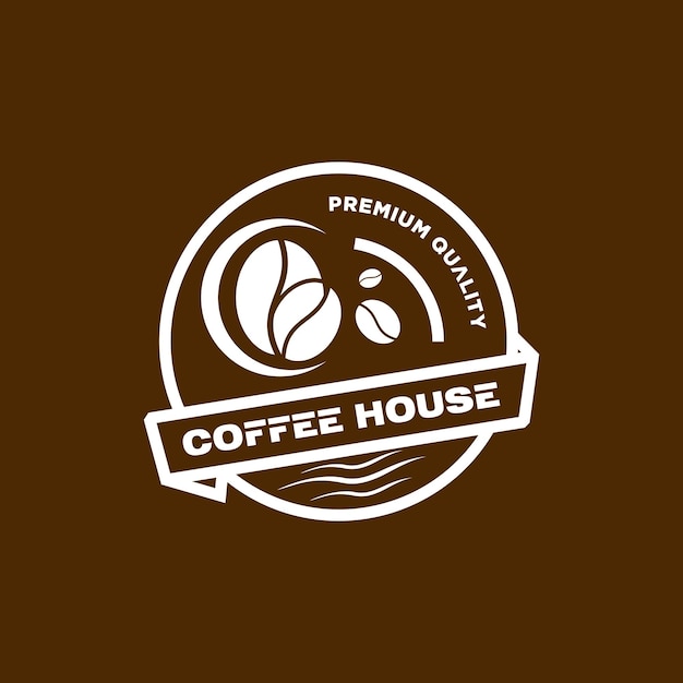 Coffee house logo design vector