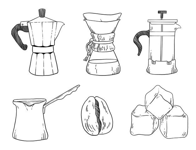 coffee icon set