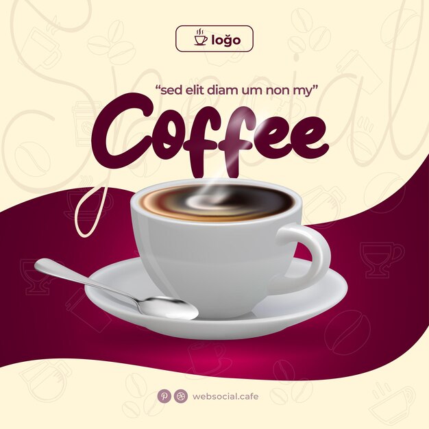 Coffee Instagram Social Media Template