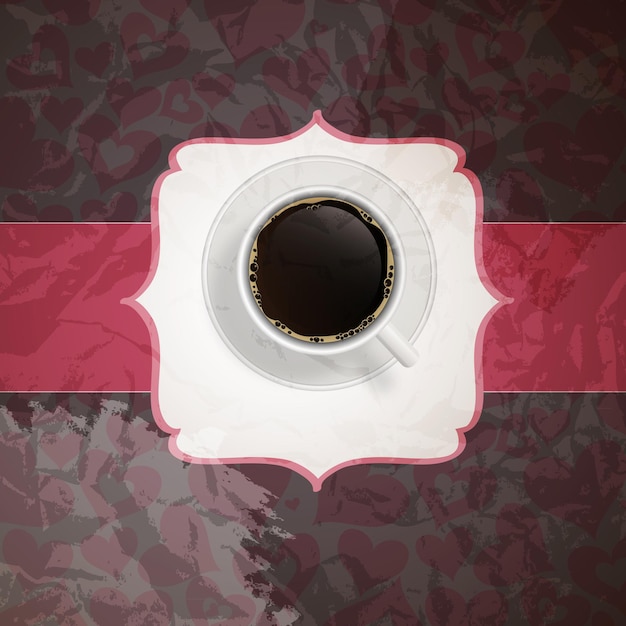 Coffee invitation background