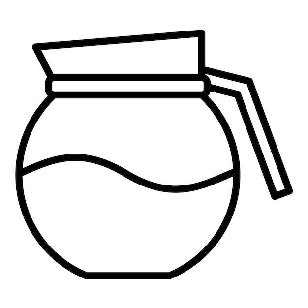 Coffee Jar Vector Illustration Style