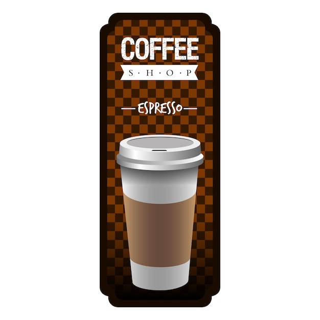 Vector coffee label