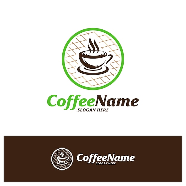 Coffee Logo Design Template Coffee logo concept vector Creative Icon Symbol